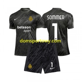 Koszulka Inter Mediolan Yann Sommer 1 Bramkarska Dziecięcy Trzeci Koszulki Piłkarskie 2024-2025 Krótki Rękaw